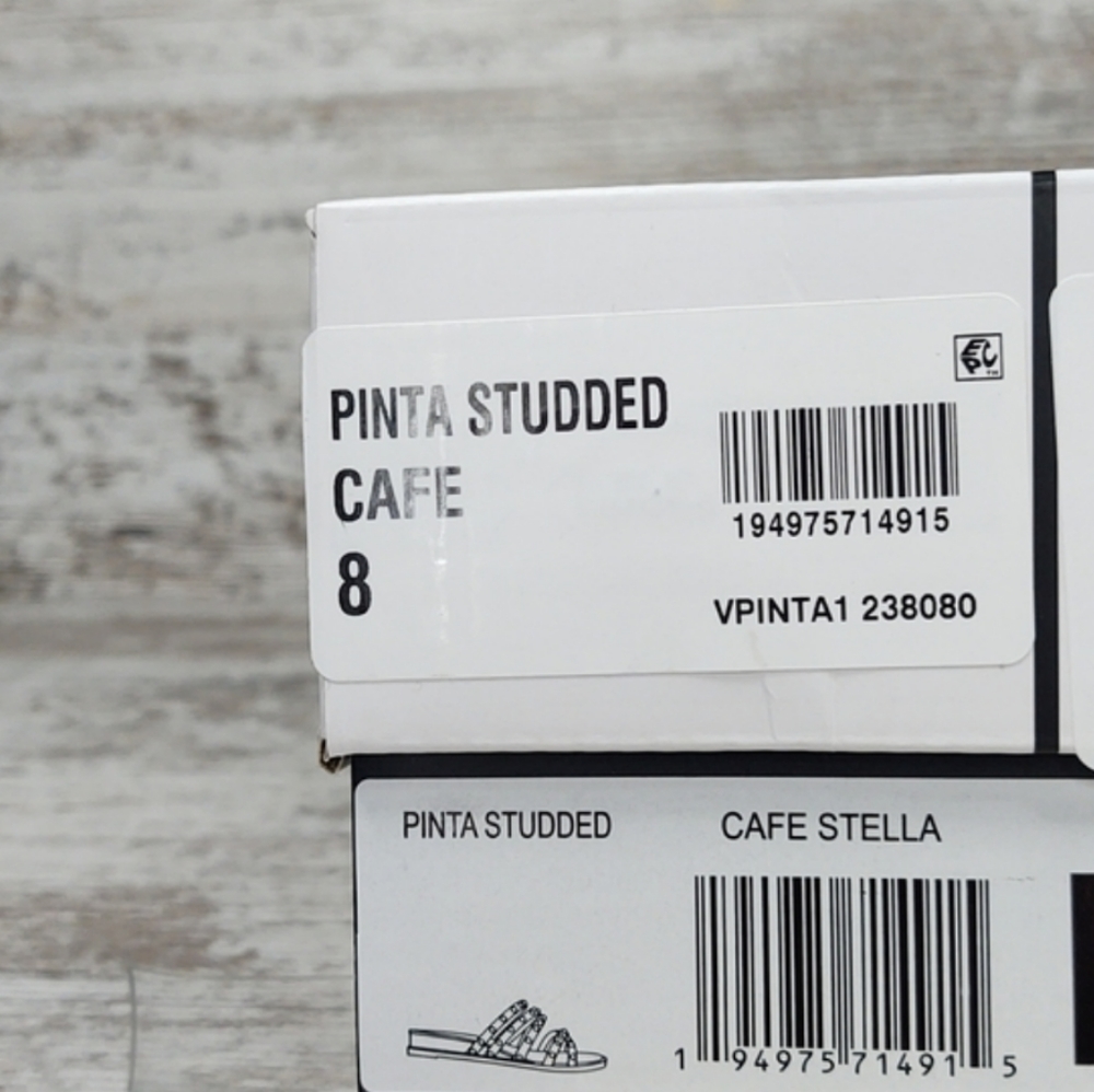 🟦NIB Dolce Vita Pinta Cafe Studded Strappy Slide Sandal - Picture 16 of 16